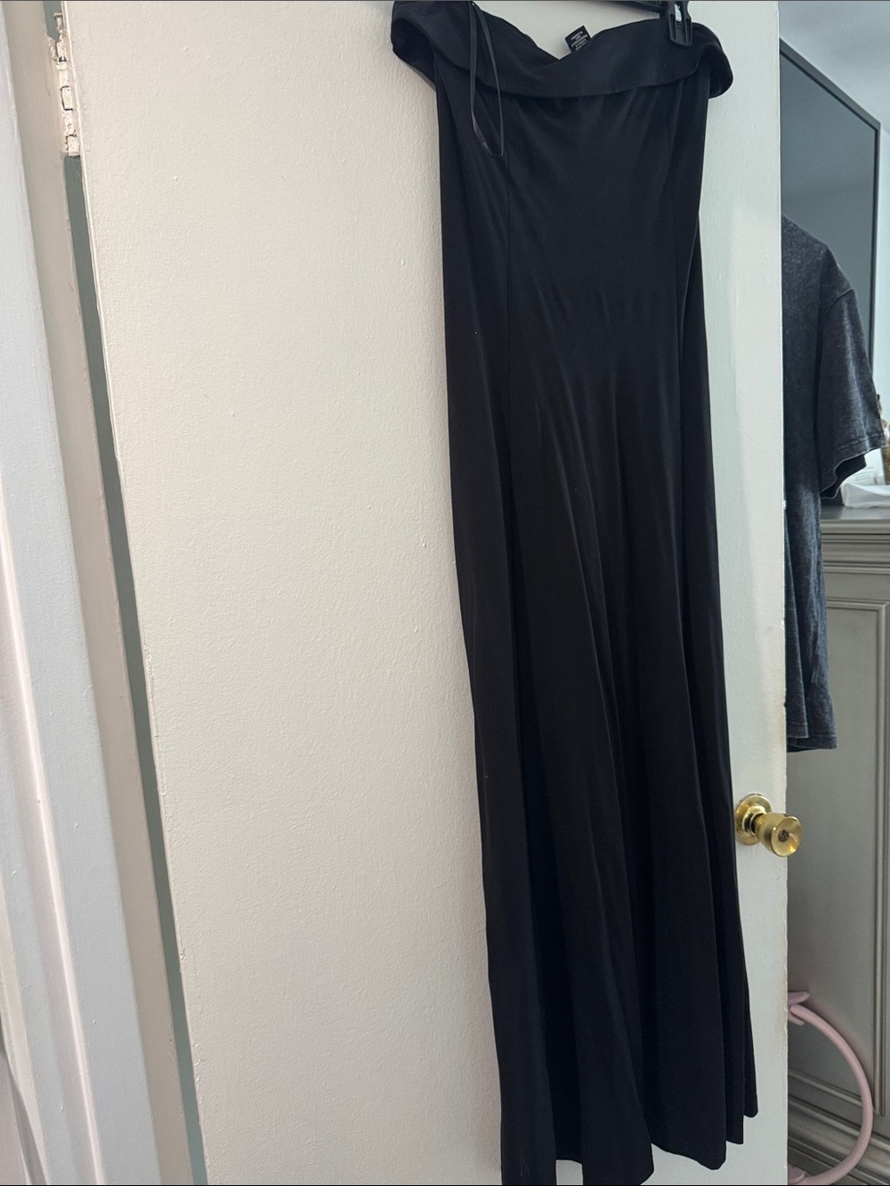 Rachel Zoe Black Strapless Maxi Dress